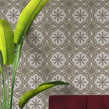 Cargar imagen en el visor de la galería, Papel tapiz mosaico cafè con beige