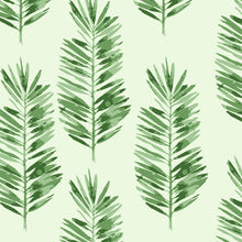 Cargar imagen en el visor de la galería, Papel tapiz hojas con fondo verde
