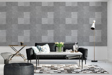 Cargar imagen en el visor de la galería, Papel tapiz liso cuadros de concreto