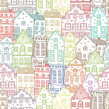 Cargar imagen en el visor de la galería, Papel tapiz casas de colores
