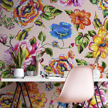 Cargar imagen en el visor de la galería, Papel tapiz flores de colores
