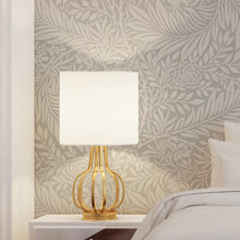 Cargar imagen en el visor de la galería, Papel tapiz fondo gris hojas blancas
