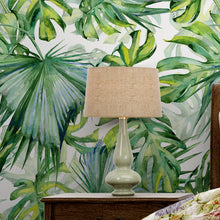 Cargar imagen en el visor de la galería, Papel tapiz hojas verdes grandes
