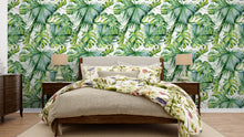 Cargar imagen en el visor de la galería, Papel tapiz hojas verdes grandes
